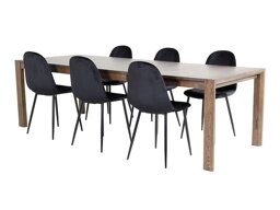 Eetkamerset Dallas 2027 (Donker hout)