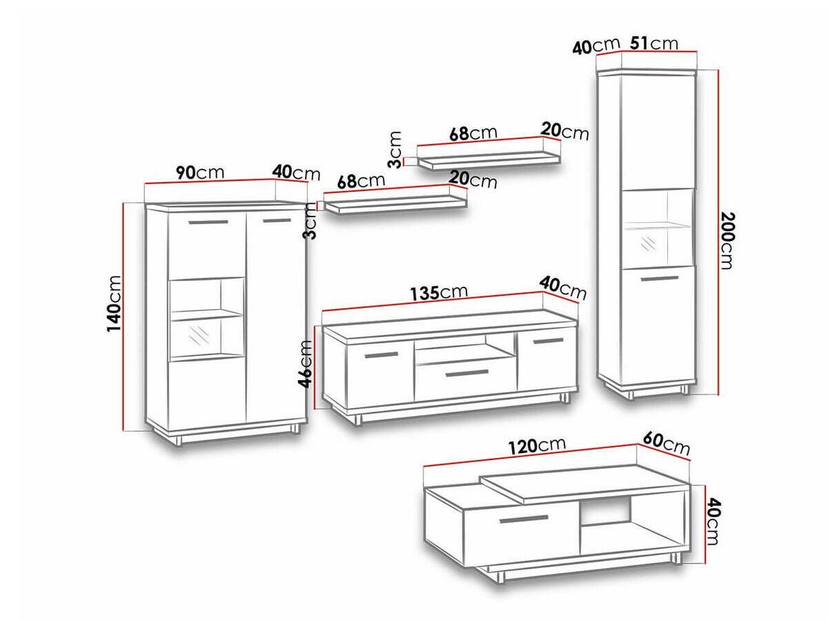Stuemøbelsæt Morlira 114