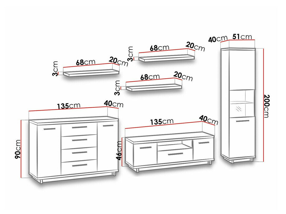 Stuemøbelsæt Morlira 113