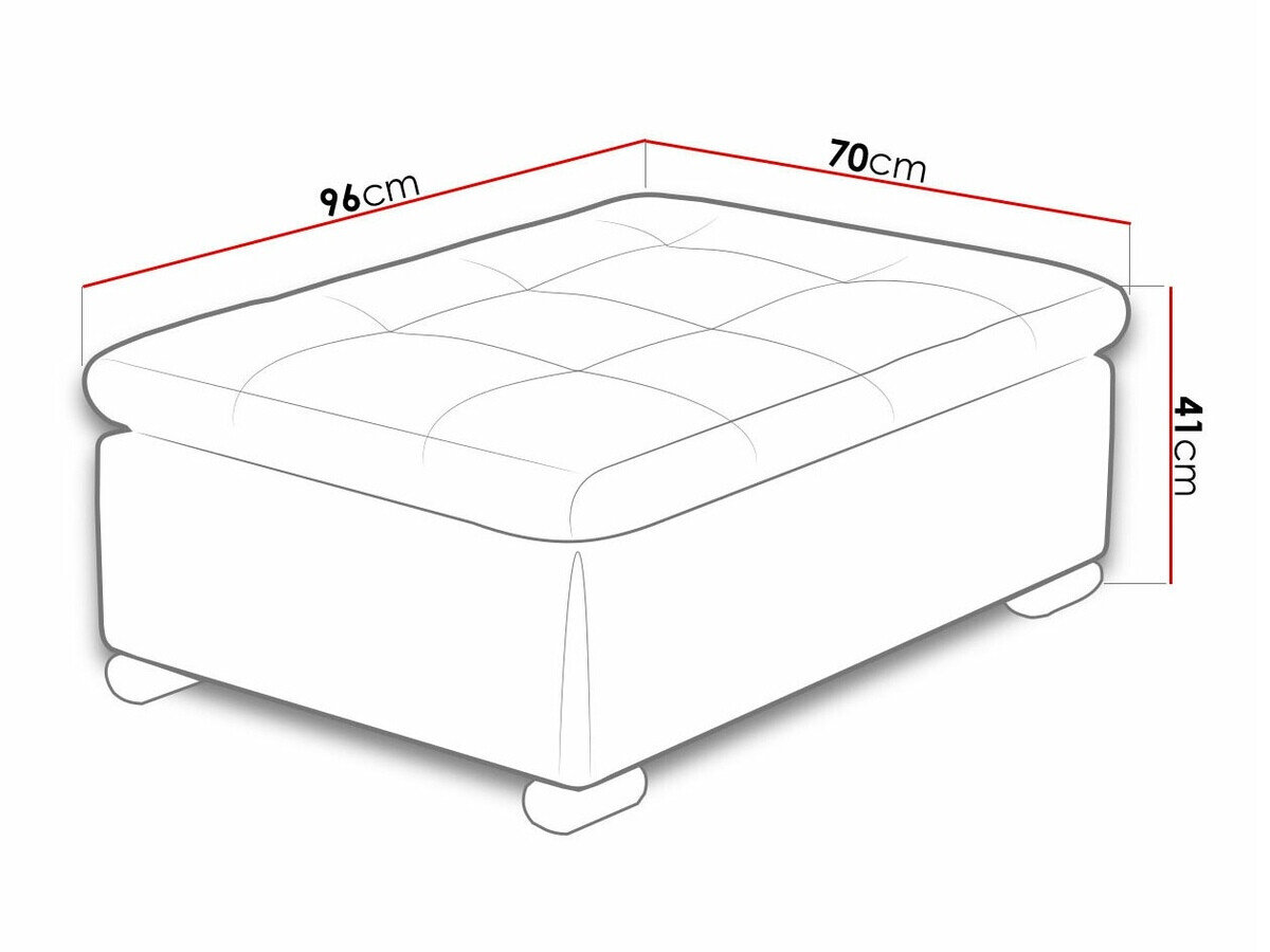 Polstret bænk Comfivo Gemma I (Lux 05 + Lux 06)