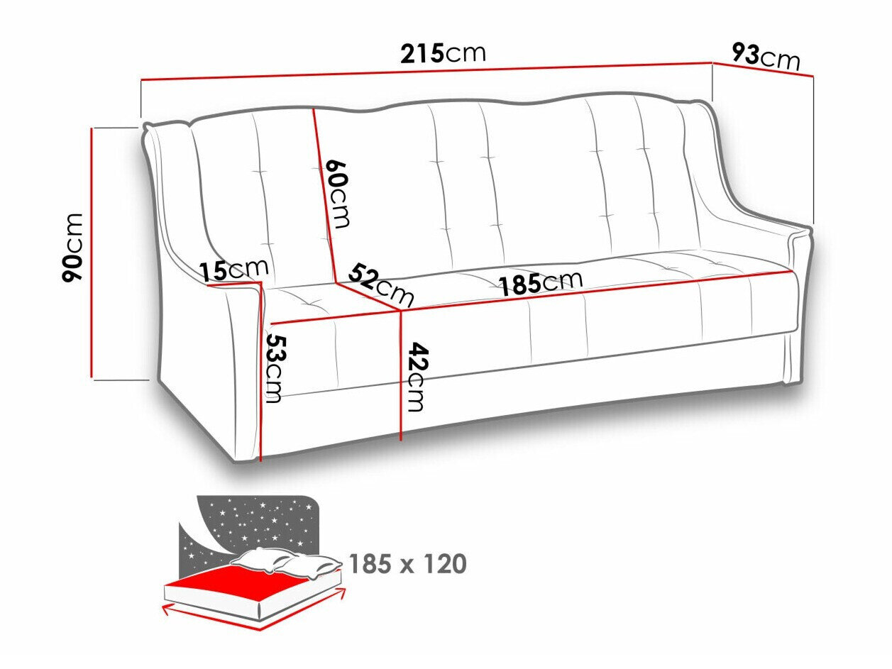 Sovesofa Providence 109 (Kronos 22)
