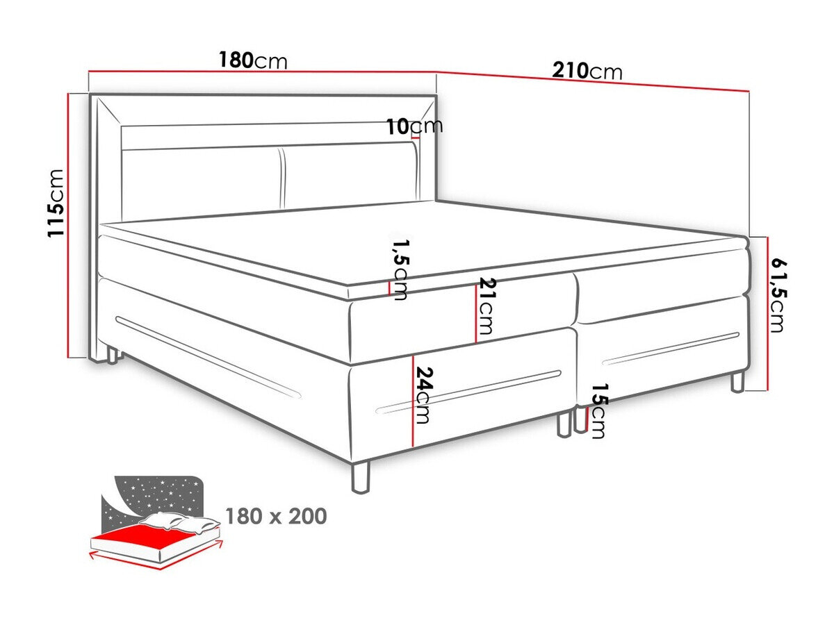 Boxspring Ros (Soft 100)