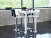 Scaun de bar Norsica 145 (Negru + Argint)