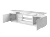 TV-bord Figura (Hvid + Glansfuld hvid)