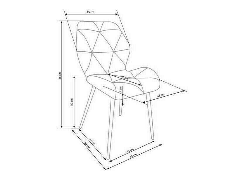 Stol Houston 1234 (Mørkeblå)