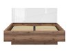 Bed Fivale 122 (Donker delano-eik + Glanzend wit)