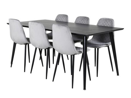 Set de mese Dallas 2596 (Gri + Negru)