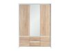 Kledingkast Nolroma 118 (Wit + Sonoma eik)