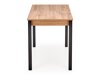 Tafel Houston 1208 (Wotan eik + Zwart)