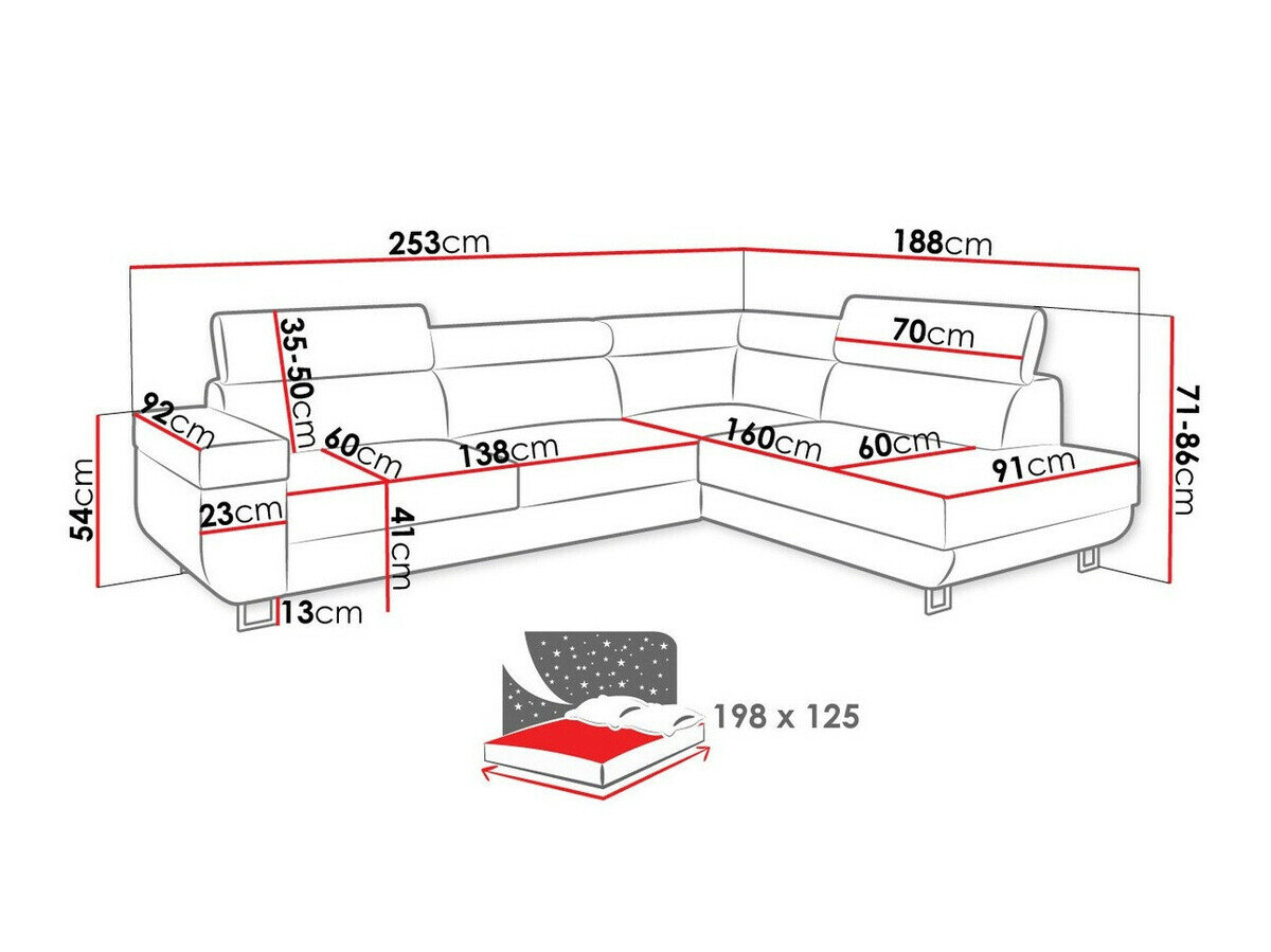 Hjørnesofa Comfivo Liberta (Poso 55)