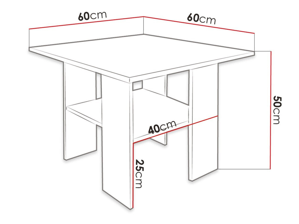 Table basse Reading 102 (Noir + Blanc)