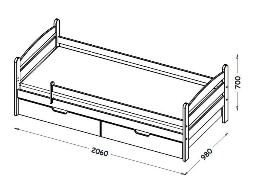 Seng Ogden 166 (Hvid)