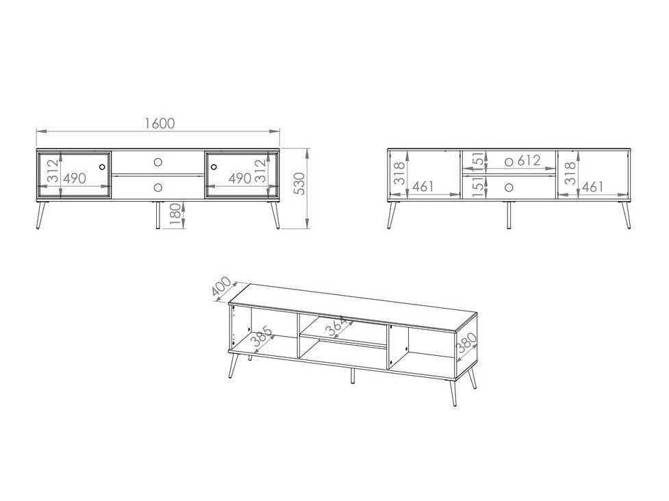 Mueble TV Elbrevi 105