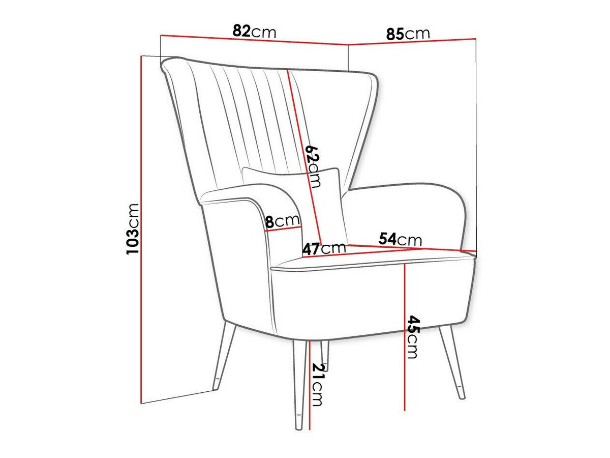 Fauteuil Orem 111 (Magic Velvet 2217)