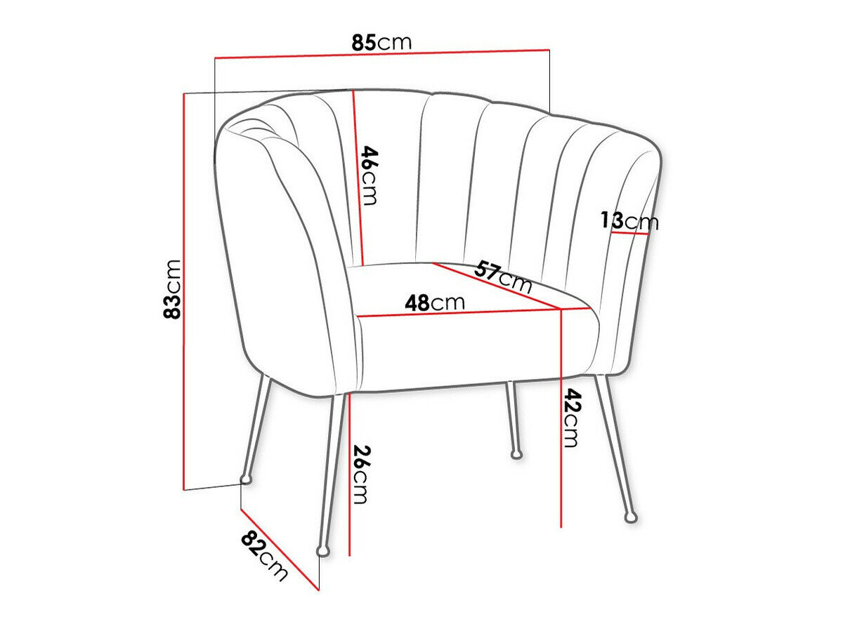 Fauteuil Orem 112 (Magic Velvet 2258)