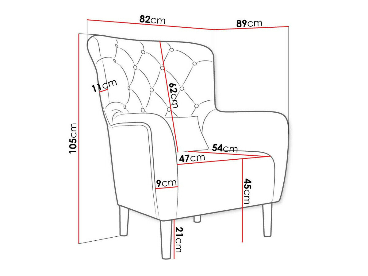 Fauteuil Orem 113 (Magic Velvet 2225)
