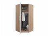 Hoekkledingkast Cavmero 106 (Sonoma eik + Wit)