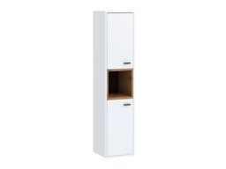 Cabinet de baie suspendat Velum (Alb + Stejar artizan)