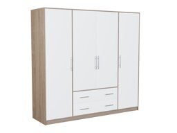 Riidekapp Cavmero 100 (Sonoma tamm + Valge)