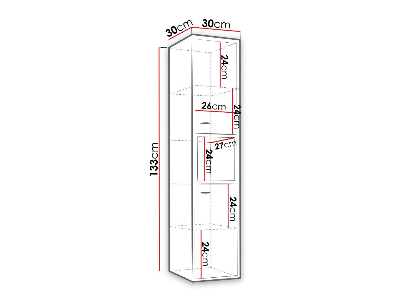 Vægmonteret badeværelsesskab Velum (Sort + Artisan eg)