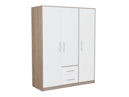 Kleiderschrank Cavmero 102 (Sonoma eichenholz + Weiss)