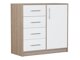 Ladekast Cavmero 108 (Sonoma eik + Wit)