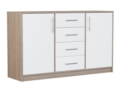 Ladekast Cavmero 109 (Sonoma eik + Wit)