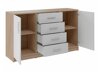 Ladekast Cavmero 109 (Sonoma eik + Wit)