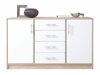 Ladekast Cavmero 109 (Sonoma eik + Wit)
