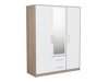 Riidekapp Cavmero 103 (Sonoma tamm + Valge)