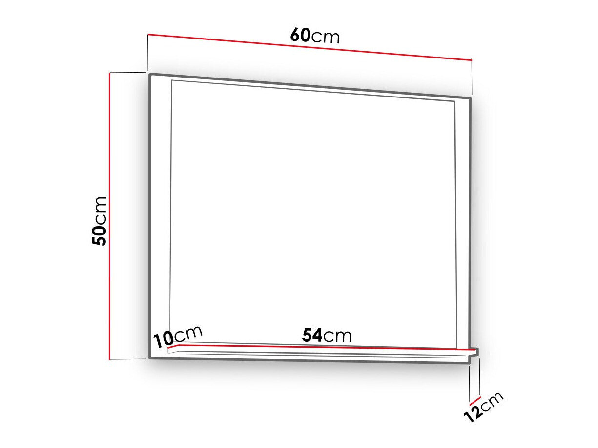 Badeværelse spejl Velum (Hvid)