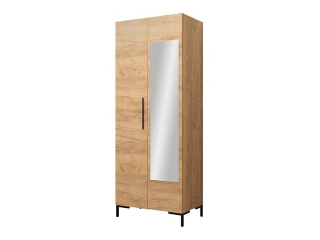 Garderobeskab Nomal I (Craft egetræ + Sort)