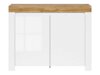 Sideboard Sonsoru 101 (Weiss + Weiss glänzend + Wotan Eiche)