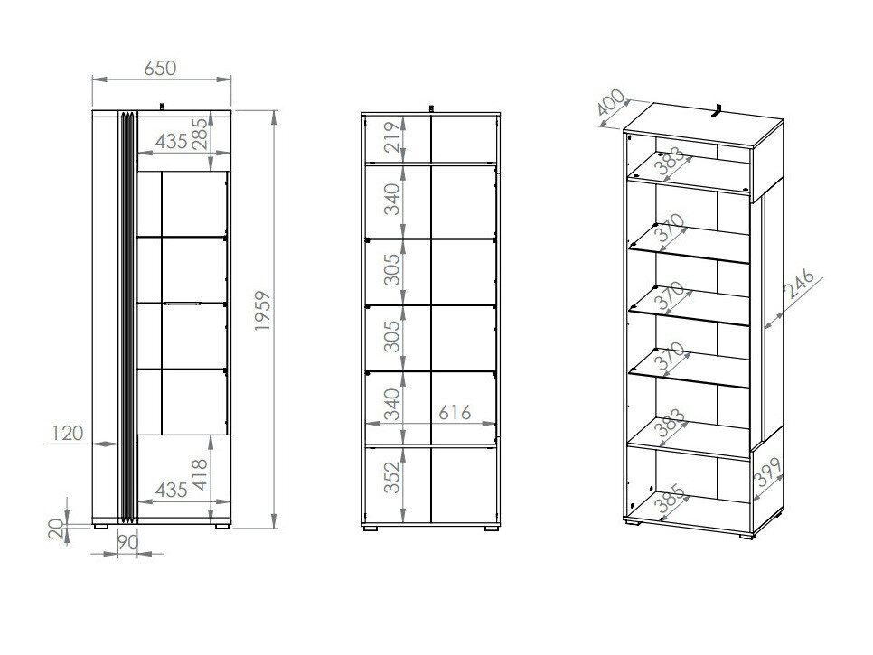 Boekenkast Venleva 101