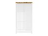 Kledingkast Sonsoru 110 (Wit + Glanzend wit + Wotan eik)