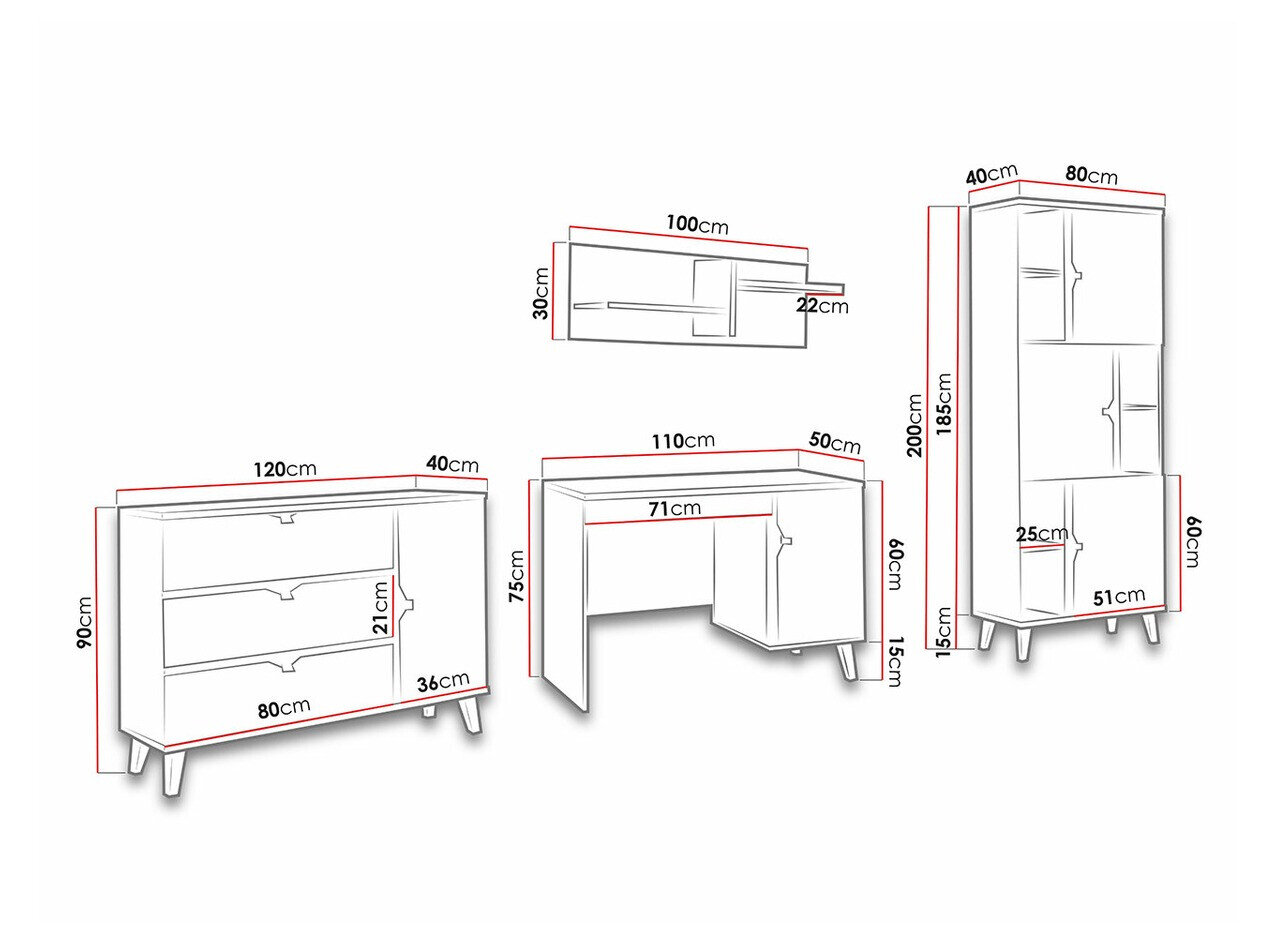 Børneværelsessæt Etrmoru 123