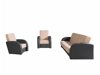 Conjunto de mobiliário com estofo Providence 173 (Soft 020 + Lux 24)