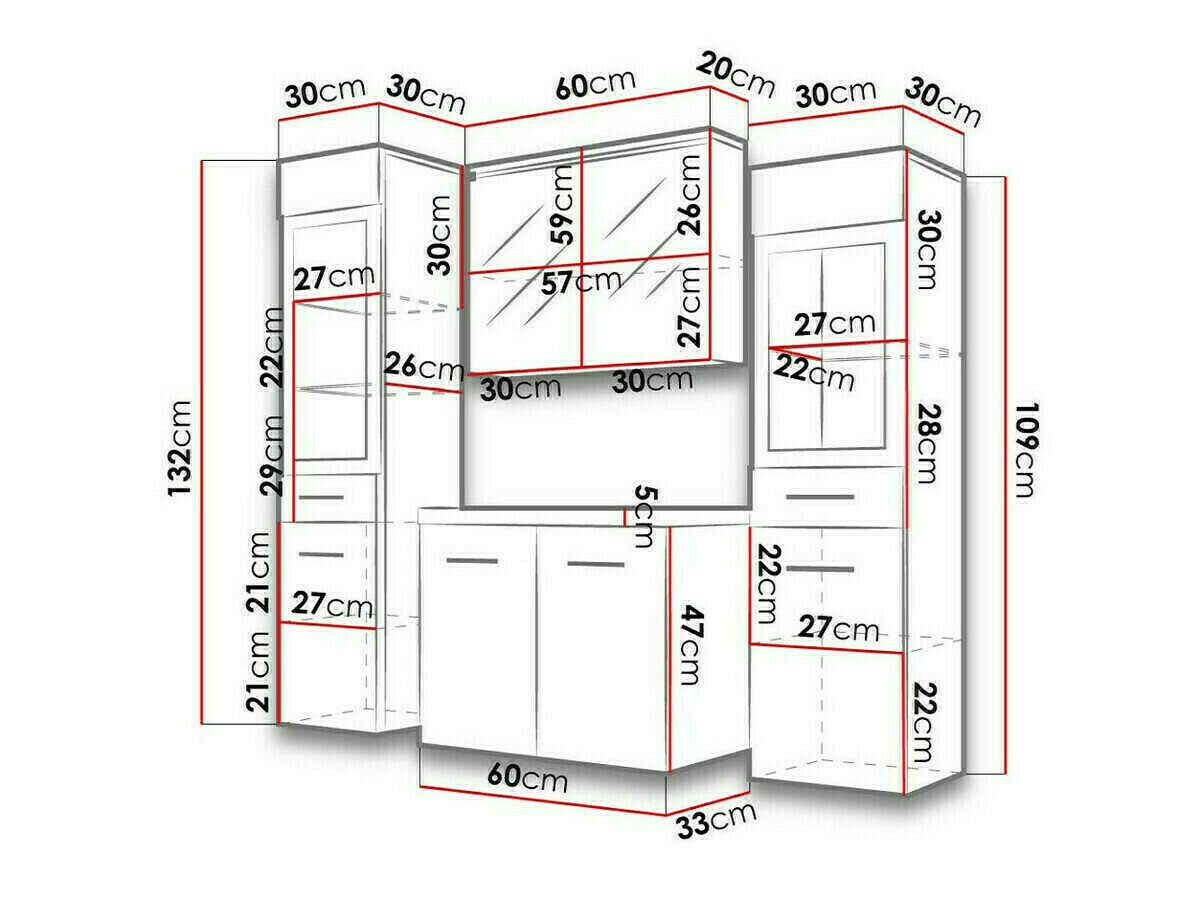 Badeværelsessæt Scientia III (San remo eg)