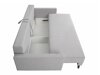 Slaapbank Delbene 129 (Aura 23 + Glanzend zwart)