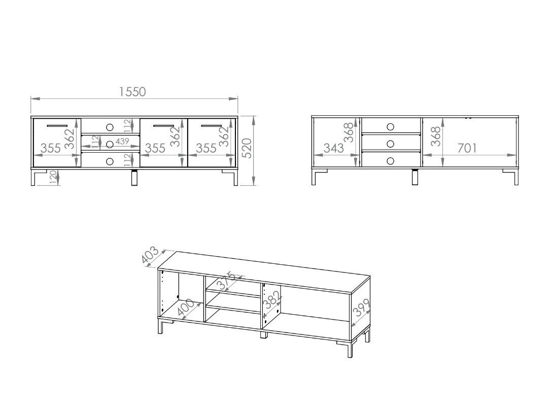 TV stol Larnolo 117
