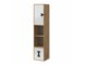 Boekenkast Florevi 111 (Glanzend wit + Artisan eiken)