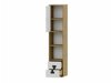 Boekenkast Florevi 111 (Mat wit + Artisan eiken)