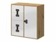Ladekast Florevi 103 (Glanzend wit + Artisan eiken)