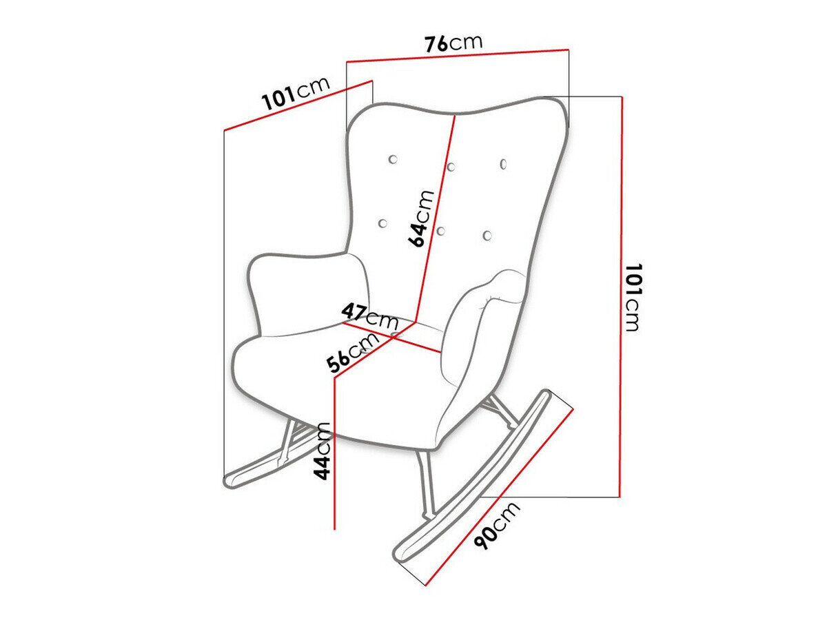 Chaise à bascule Clovis 105 (Baloo 2073)