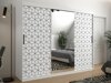 Kledingkast Hartford 291 (Wit + Zwart)