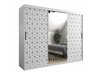 Kledingkast Hartford 291 (Wit + Zwart)