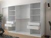 Kledingkast Hartford 291 (Wit + Zwart)