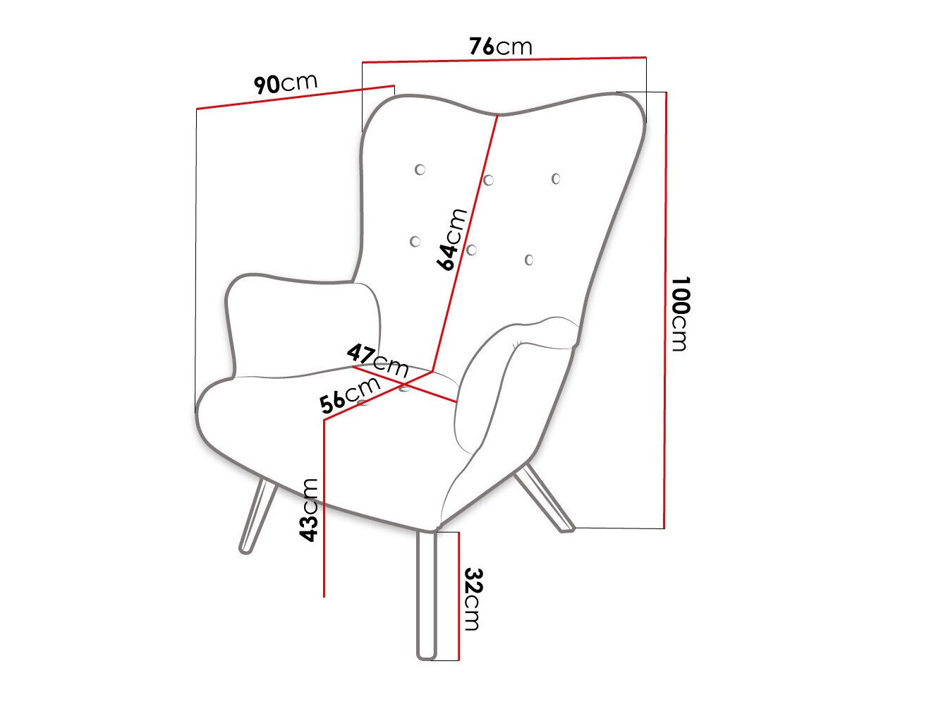 Lænestol Clovis 106 (Baloo 2072)