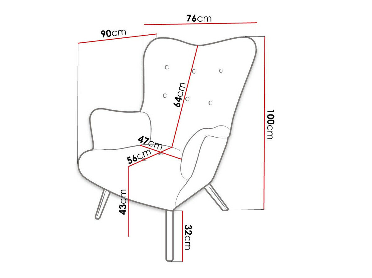 Lænestol Clovis 106 (Baloo 2074)