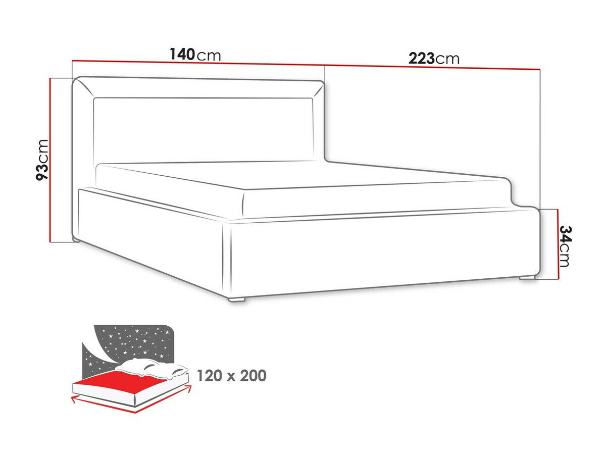 Bed Pomona 100 (Malmo 13 376)